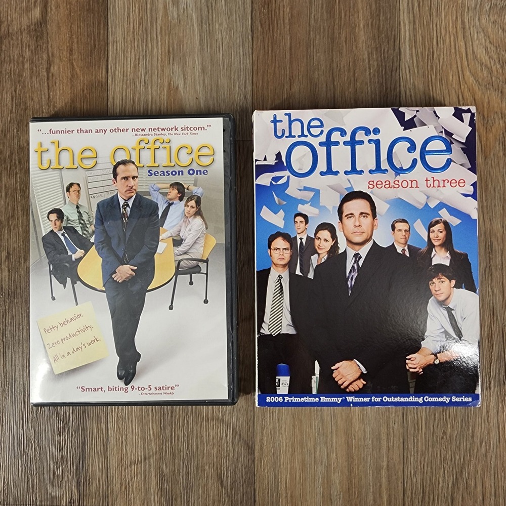 The Office Season 1 & 3 DVD Bundle NBC Comedy Series Steve Carell Dunder Mifflin